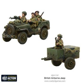 Bolt Action British Airborne Jeep & Trailer