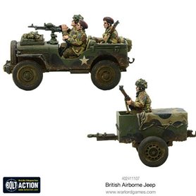 Bolt Action British Airborne Jeep & Trailer