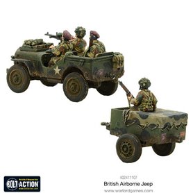 Bolt Action British Airborne Jeep & Trailer