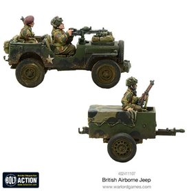Bolt Action British Airborne Jeep & Trailer
