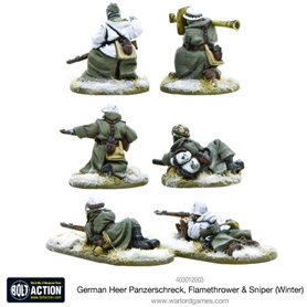 Bolt Action German Heer Panzerschreck, Flamethrower & Sniper teams ...