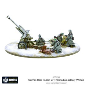 Bolt Action German Heer 10.5cm leFH 18 medium artillery (Winter)