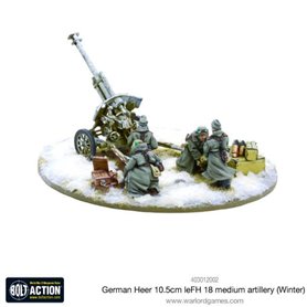 Bolt Action German Heer 10.5cm leFH 18 medium artillery (Winter)