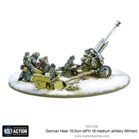 Bolt Action German Heer 10.5cm leFH 18 medium artillery (Winter)