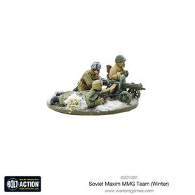 Bolt Action Soviet Maxim MMG team (Winter)