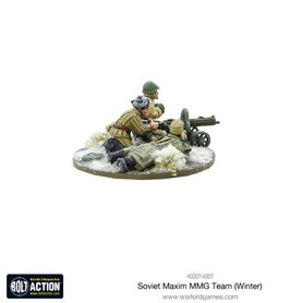 Bolt Action Soviet Maxim MMG team (Winter)