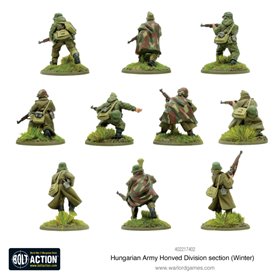 Bolt Action Hungarian Army Honved Division section (winter)