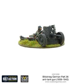 Bolt Action Blitzkrieg German Pak 36 anti-tank gun