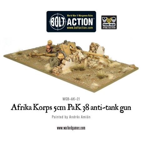 Bolt Action AFRIKA KORPS 5cm Pak38 Anti-Tank Gun