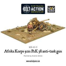 Bolt Action Afrika Korps 5cm Pak38 Anti-Tank Gun