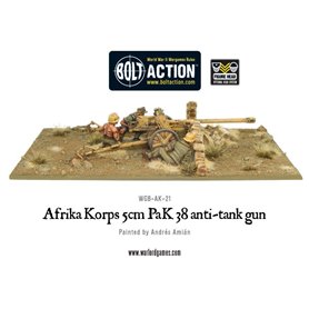 Bolt Action Afrika Korps 5cm Pak38 Anti-Tank Gun