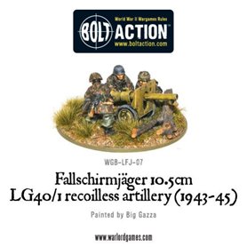 Bolt Action FALLSCHIRMJAGER 10.5CM LG40/1 RECOILLESS ARTILLERY - 1943-1945