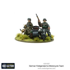 Bolt Action German Feldgendarme motorcycle team