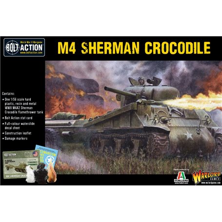 Bolt Action Sherman Crocodile flamethrower tank