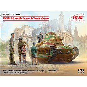 ICM 35338 FCM 36 with French Tank Crew