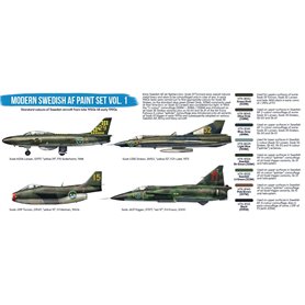Hataka BS101 Modern Swedish AF Paint Set Vol. 1