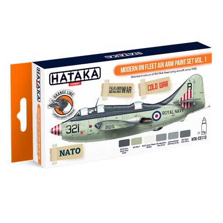 Hataka CS113 Zestaw farb ORANGE-LINE - MODERN RN FLEET ARM - VOL. 1