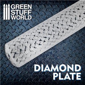 Green Stuff World ROLLING PIN - wałek do odciskania wzoru DIAMOND PLATE