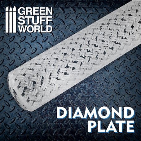 Green Stuff World Rolling Pin Diamond Plate