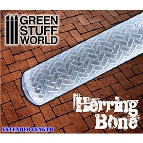 Green Stuff World ROLLING PIN - wałek do odciskania wzoru HERRING BONE