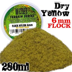Green Stuff World STATIC GRASS FLOCK 6MM - DRY YELLOW - 280ml