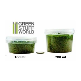 Green Stuff World STATIC GRASS FLOCK 6MM - REALISTIC GREEN XL - 280ml