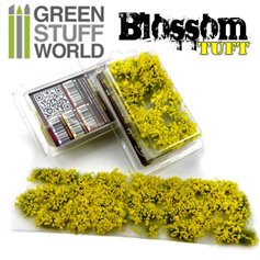 Green Stuff World Blossom TUFTS 6mm self-adhesive YELLOW Flowers