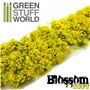 Green Stuff World Blossom TUFTS 6mm self-adhesive YELLOW Flowers