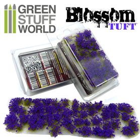 Green Stuff World Blossom TUFTS 6mm self-adhesive PURPLE Flowers