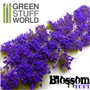 Green Stuff World Blossom TUFTS 6mm self-adhesive PURPLE Flowers