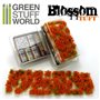 Green Stuff World Blossom TUFTS 6mm self-adhesive ORANGE Flowers