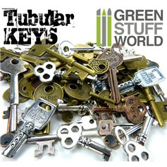 Green Stuff World Klucze TUBULAR KEYS BEADS - 85g