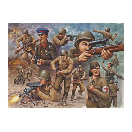 Revell 1:72 Soviet Infantry WWII - 48 figurek
