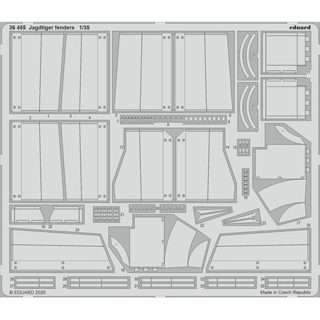 Eduard 1:35 Jagdtiger fenders