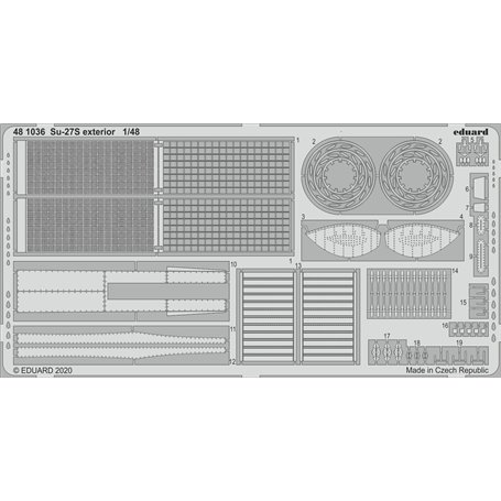 Eduard 1:48 Elementy zewnętrzne do Sukhoi Su-27S