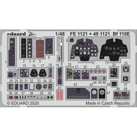 Eduard 1:48 Bf 110E interior