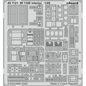 Eduard 1:48 Elementy wnętrza do Messerschmitt Bf-110E