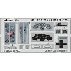 Eduard ZOOM 1:48 Elementy wnętrza do Sukhoi Su-27S dla Kitty Hawk