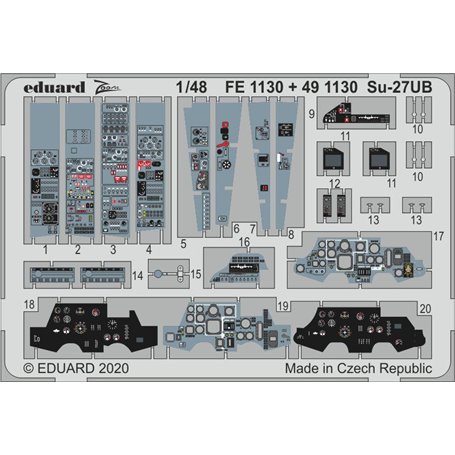 Eduard 1:48 Su-27UB interior