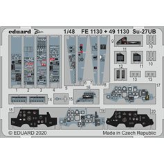 Eduard 1:48 Elementy wnętrza do Sukhoi Su-27UB dla Kitty Hawk