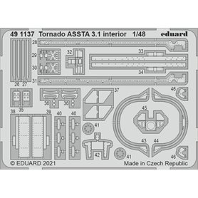 Eduard 1:48 Elementy wnętrza do Tornado ASSTA 3.1