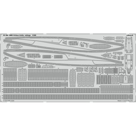 Eduard 1:350 SMS Viribus Unitis railings