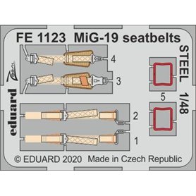 Eduard 1:48 MiG-19 seatbelts STEEL