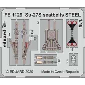 Eduard 1:48 Su-27S seatbelts STEEL