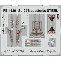 Eduard 1:48 Su-27S seatbelts STEEL