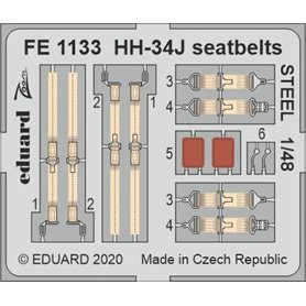 Eduard 1:48 HH-34J seatbelts STEEL
