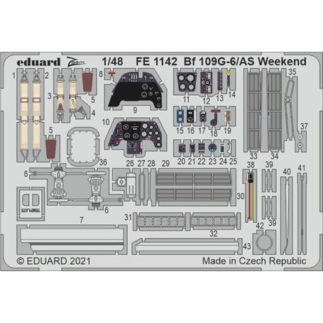 Eduard 1:48 Bf 109G-6/AS Weekend