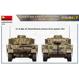 Mini Art 35330 Pz.Kpfw.IV Ausf. H Krupp-Grusonwerk Mid Prod. Aug-Sep 1943