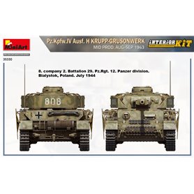 Mini Art 35330 Pz.Kpfw.IV Ausf. H Krupp-Grusonwerk Mid Prod. Aug-Sep 1943