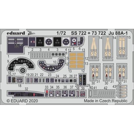 Eduard 1:72 Ju 88A-1 interior